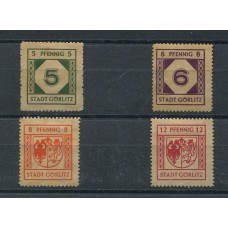 ALEMANIA OCUPACION SOVIETICA DE GORLITZ 1946 SERIE COMPLETA NUEVA CON GOMA MI. 5/8 ALTO VALOR 50 EUROS !!! SUMAMENTE RARA !!!